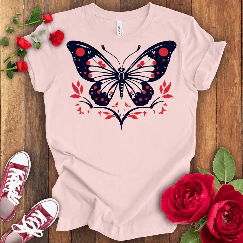 Blooming Butterfly Sky T-shirt - STYLISHOUR