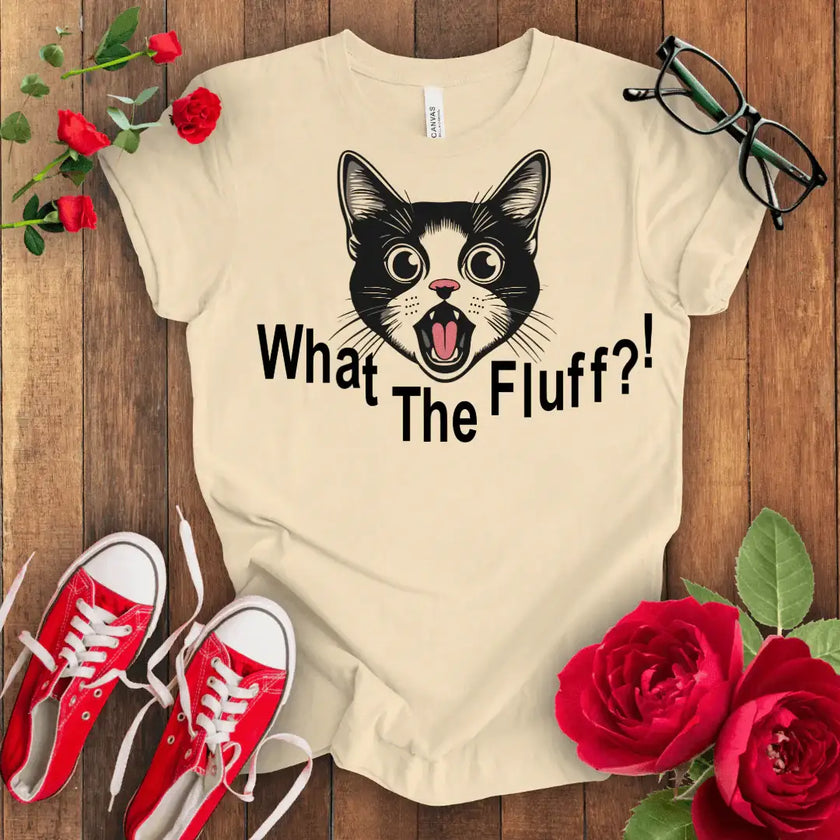 What the Fluff Cat T-shirt - STYLISHOUR