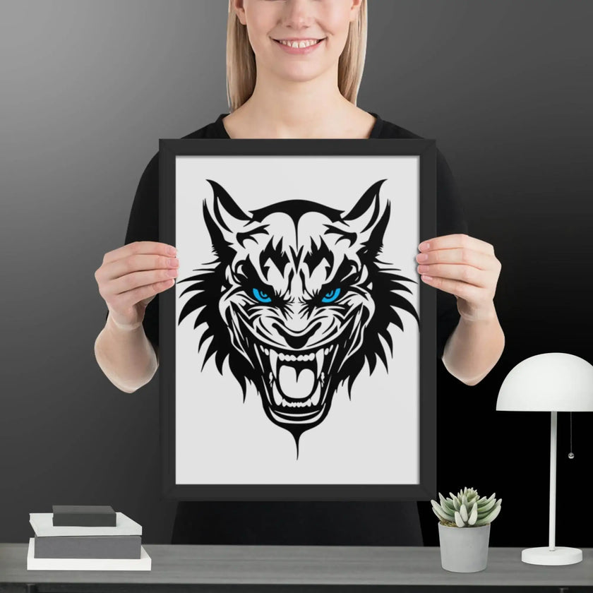 Savage Laughter Wall Art Framed poster - STYLISHOUR