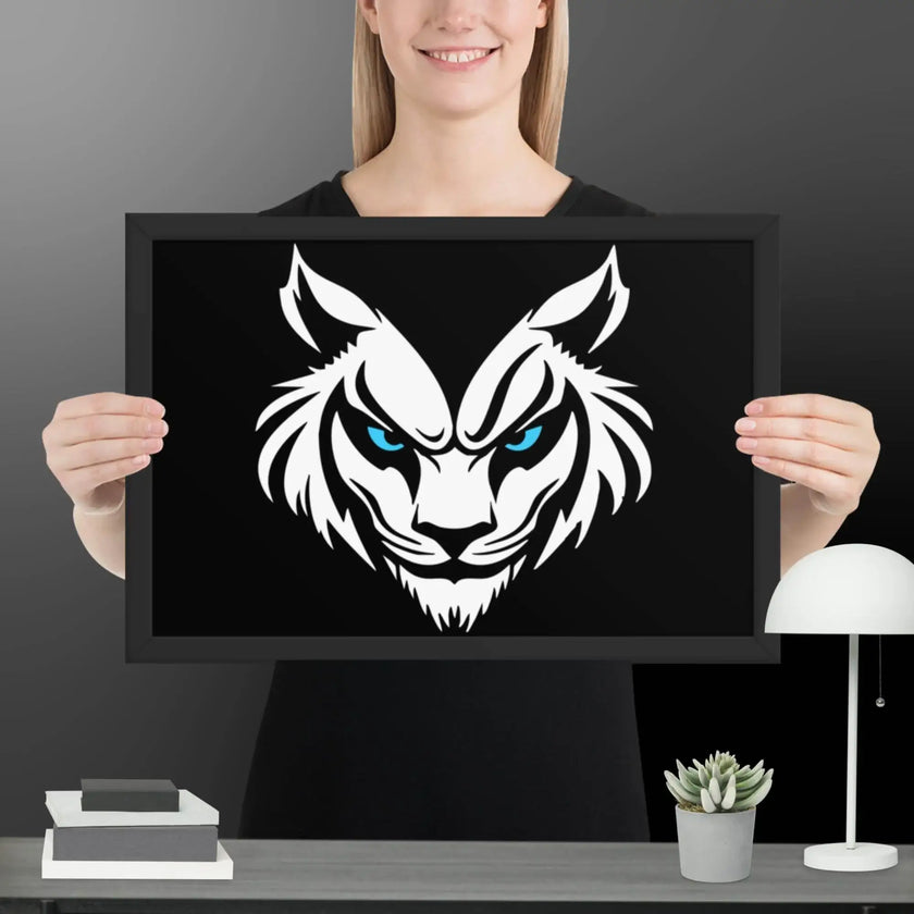 Feral Grin Wall Art Framed poster - STYLISHOUR