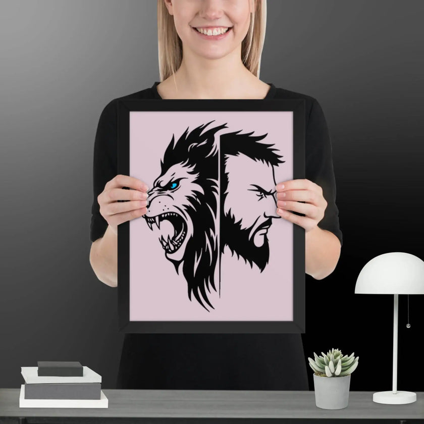 Fierce Fusion Wall Art Framed poster - STYLISHOUR