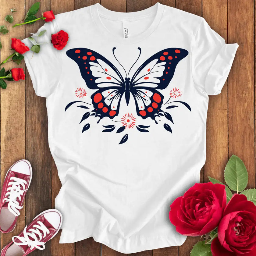 Flight of Grace Butterfly T-shirt - STYLISHOUR