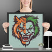Savage Smile – Joker-Lion Fusion Framed poster - STYLISHOUR
