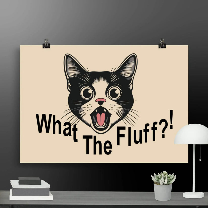 What the Fluff Cat Poster - STYLISHOUR