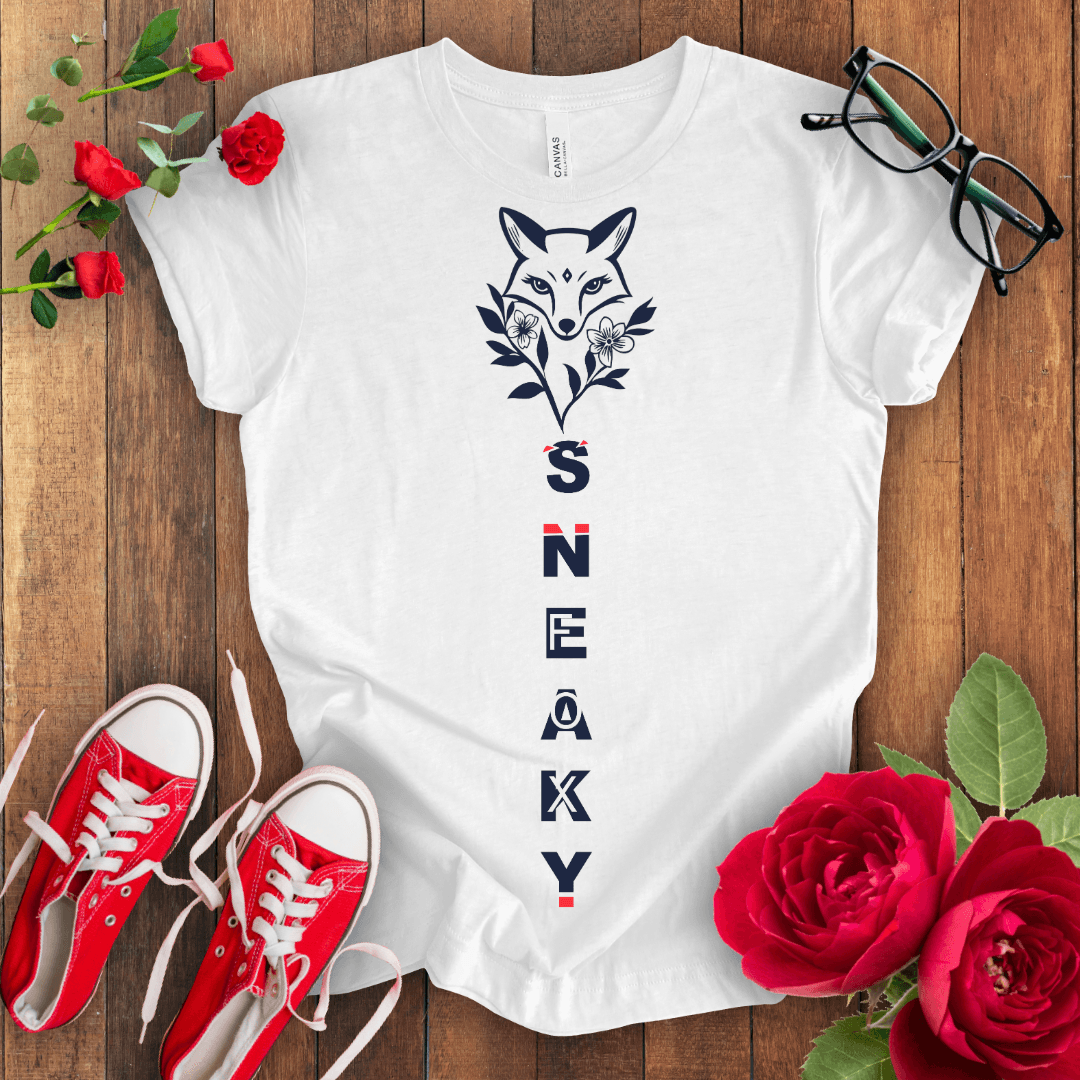 Cute Sneaky Fox T-shirt - STYLISHOUR
