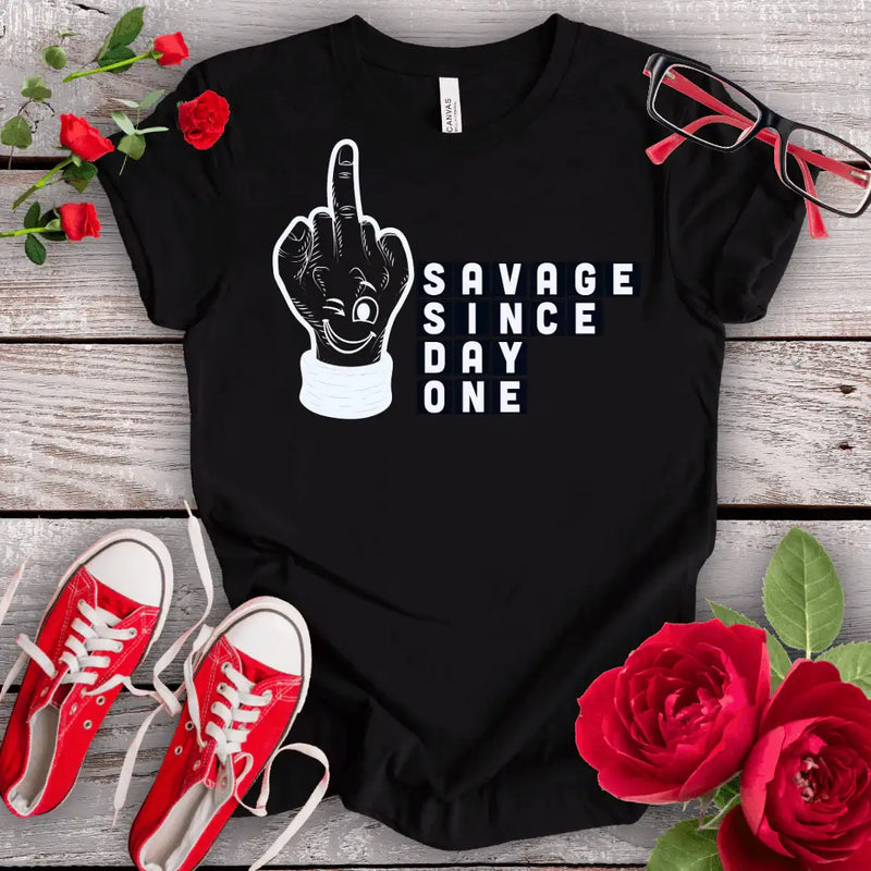 Savage since Day One Premium T-shirt - STYLISHOUR