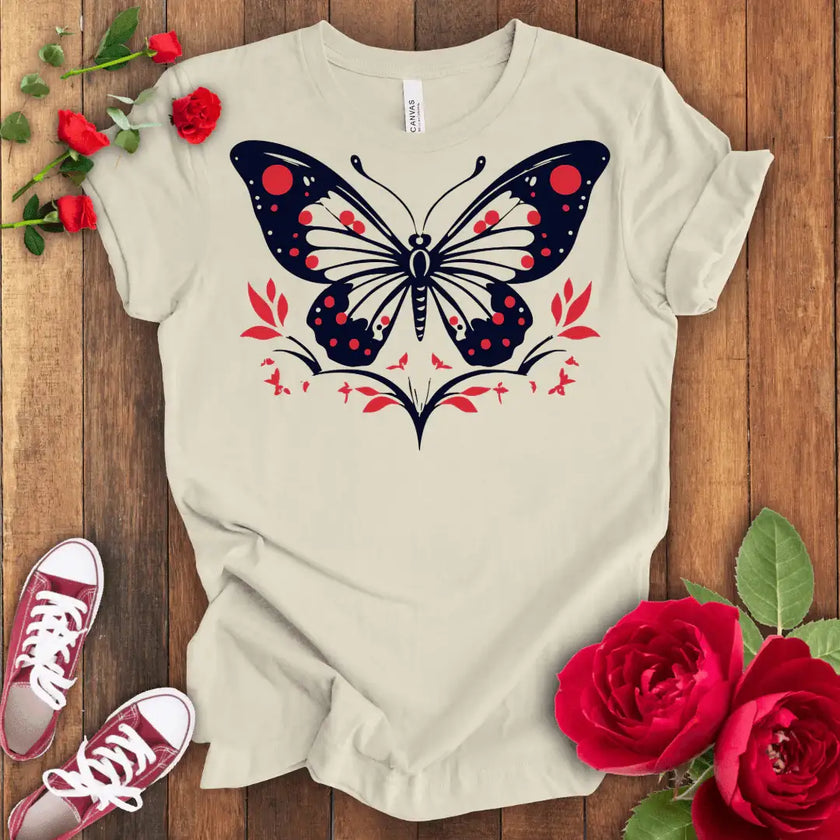 Blooming Butterfly Sky T-shirt - STYLISHOUR