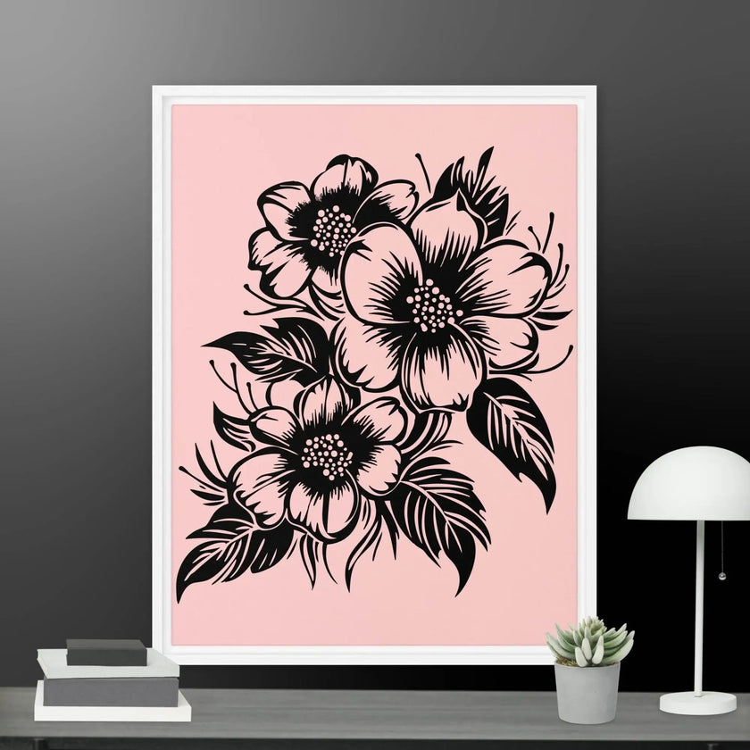 Flower Framed canvas - STYLISHOUR