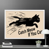 Jumping Cat Framed matte paper poster - STYLISHOUR
