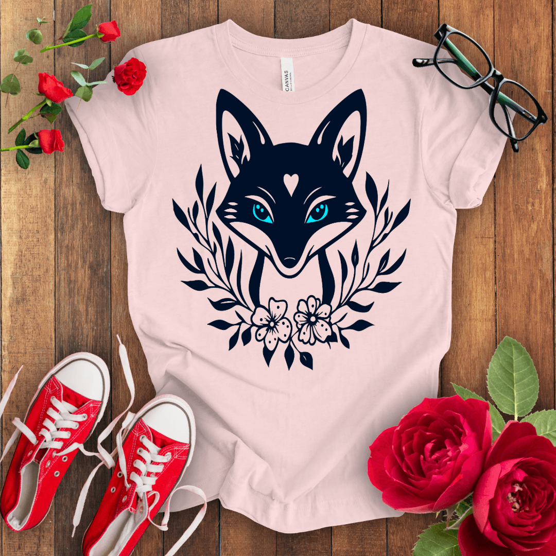 Sky blue Eye cute Fox T-shirt - STYLISHOUR