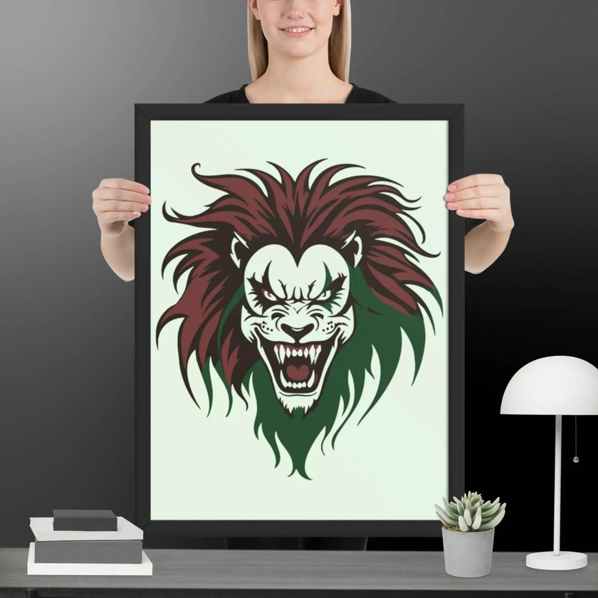 Roaring Madness Wall Decor Framed poster - STYLISHOUR
