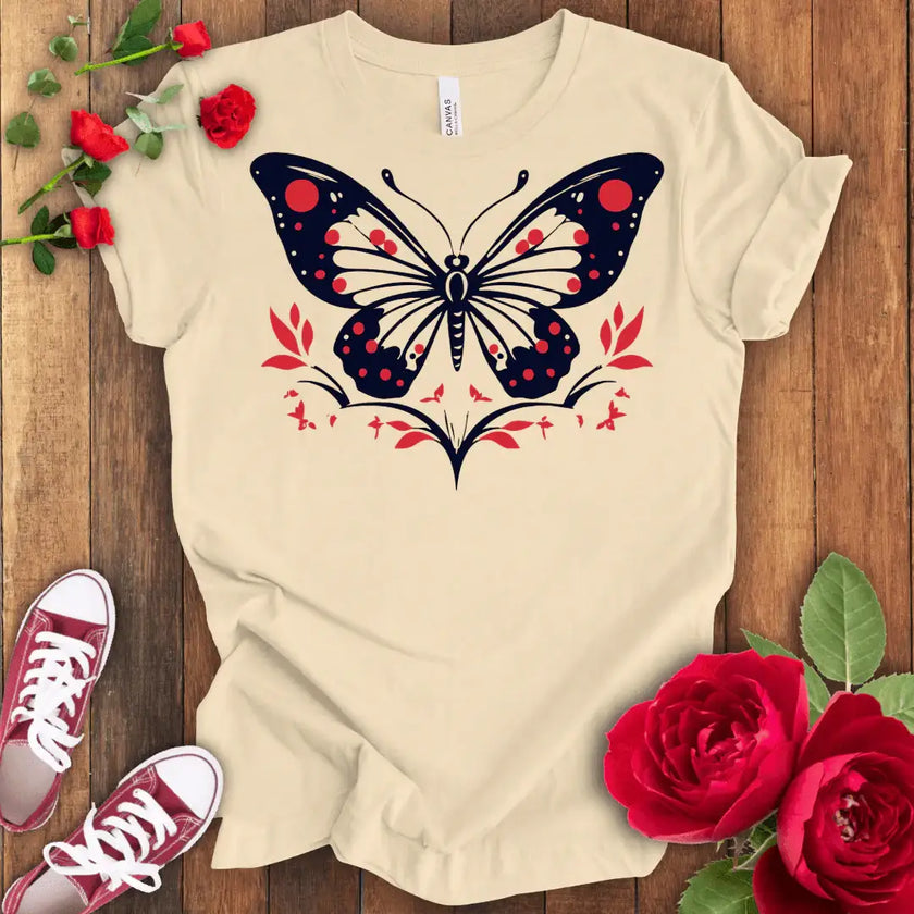 Blooming Butterfly Sky T-shirt - STYLISHOUR
