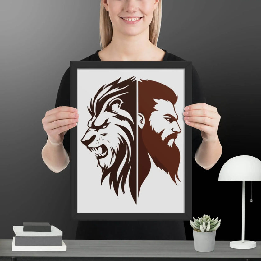 Fierce Fusion Wall Art Framed poster - STYLISHOUR