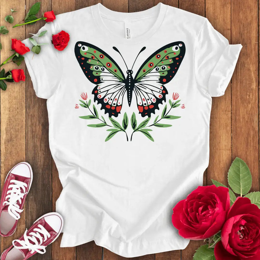 Colors in Flight Butterfly T-shirt - STYLISHOUR