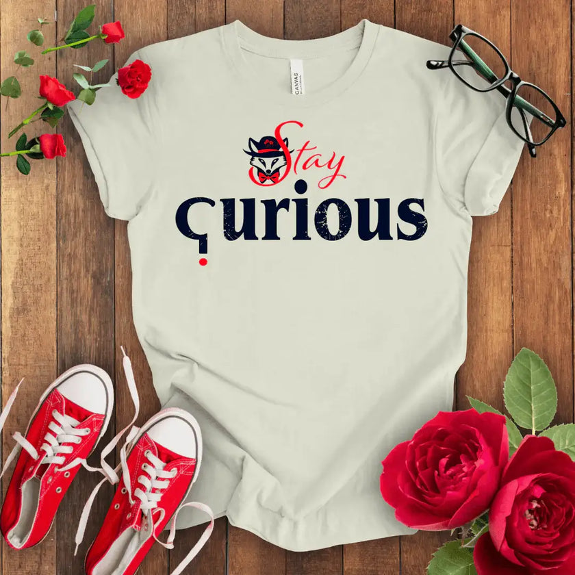 Curious Fox Tee: Explore, Discover, Learn - STYLISHOUR