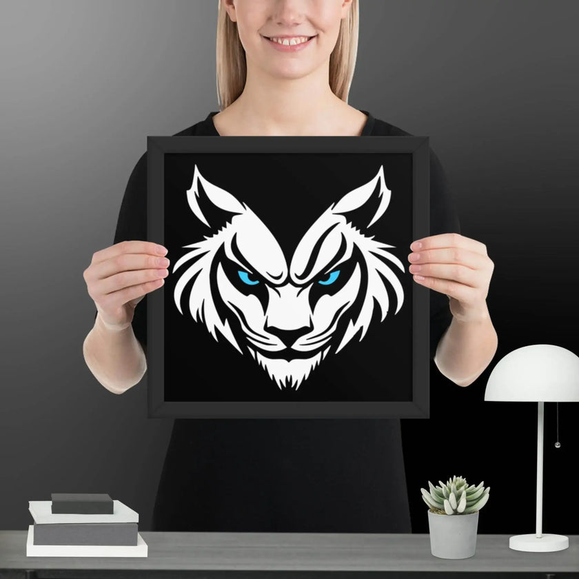 Feral Grin Wall Art Framed poster - STYLISHOUR