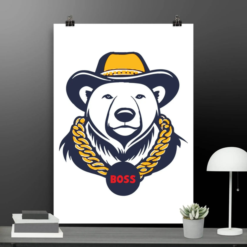 Bear Boss Poster - STYLISHOUR