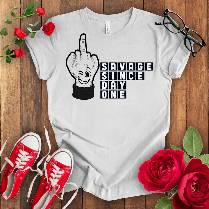 Savage since day one premium tee - STYLISHOUR