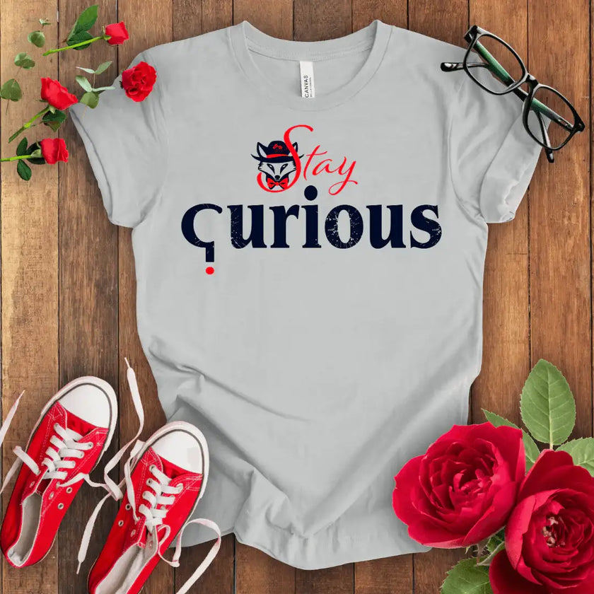 Curious Fox Tee: Explore, Discover, Learn - STYLISHOUR
