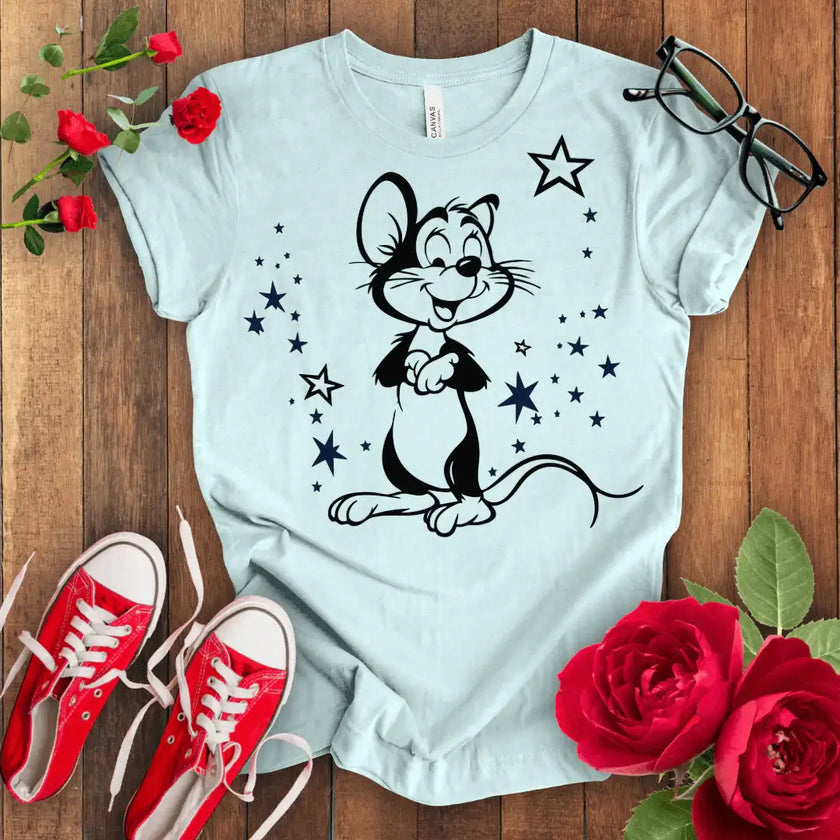 Smiley Mouse Tee: Happy vibes only! - STYLISHOUR
