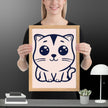 Meow Magic Framed matte paper poster - STYLISHOUR