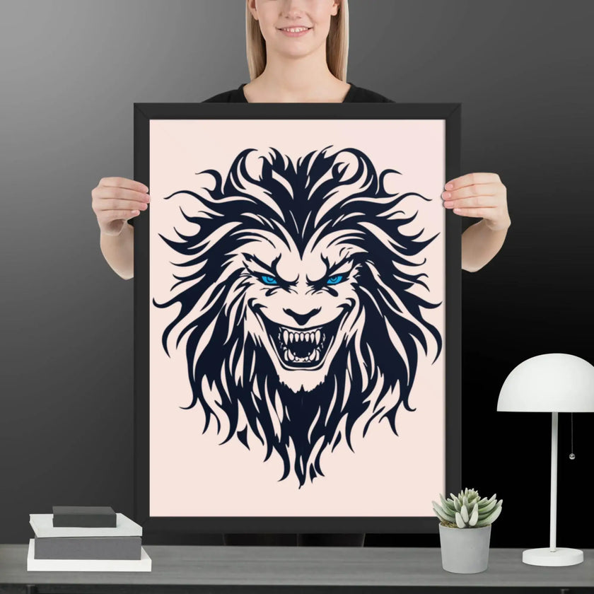Savage Smile Wall Art Framed poster - STYLISHOUR