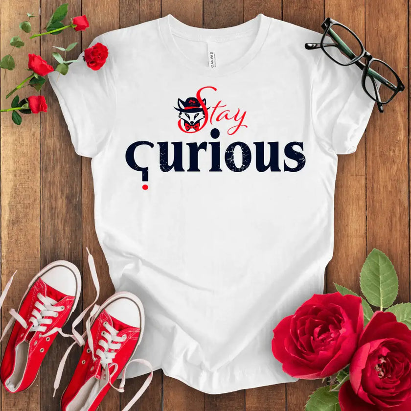 Curious Fox Tee: Explore, Discover, Learn - STYLISHOUR