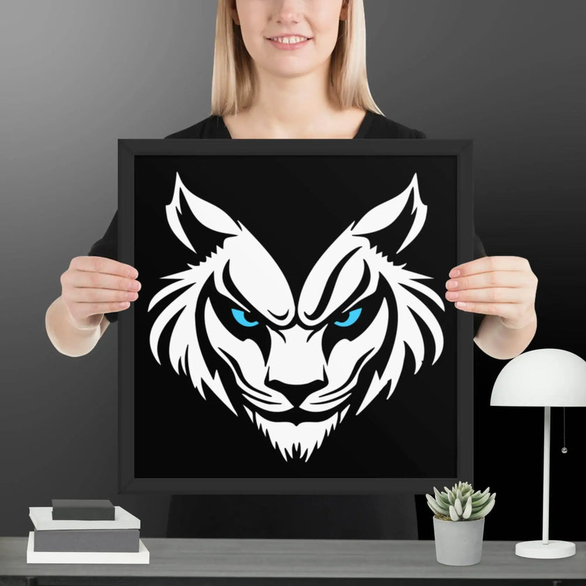 Feral Grin Wall Art Framed poster - STYLISHOUR