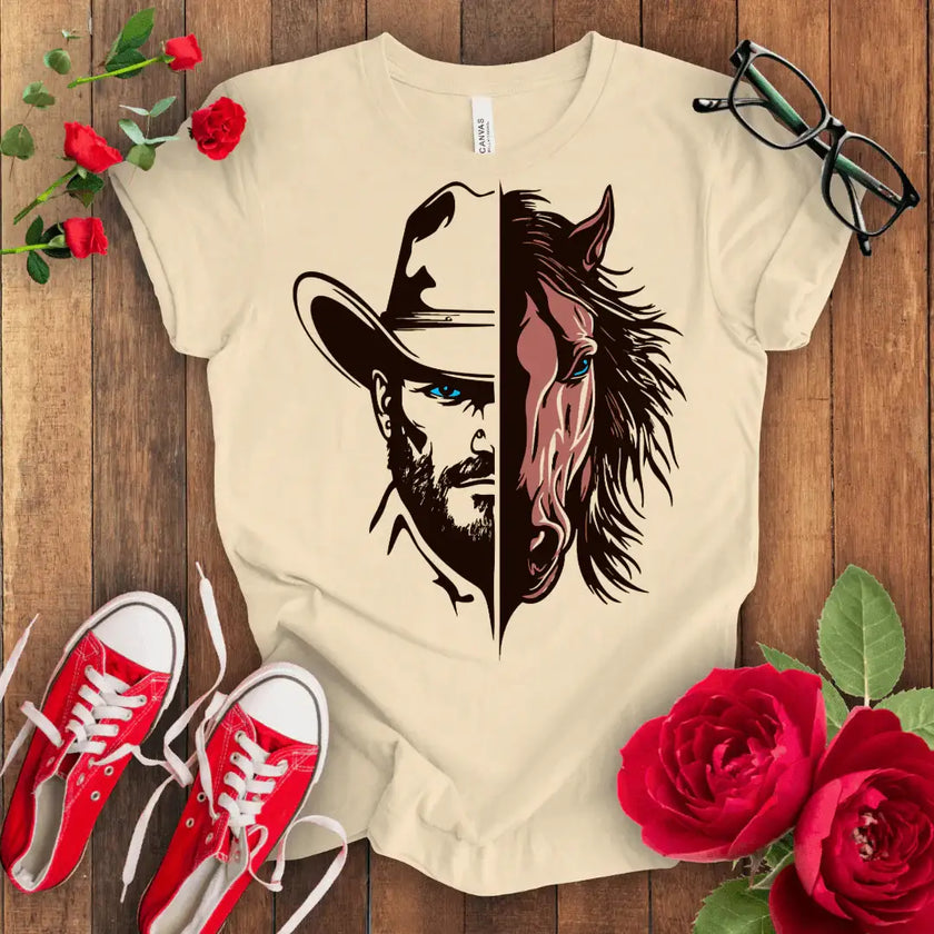 Cowboy with Hat T-shirt - STYLISHOUR