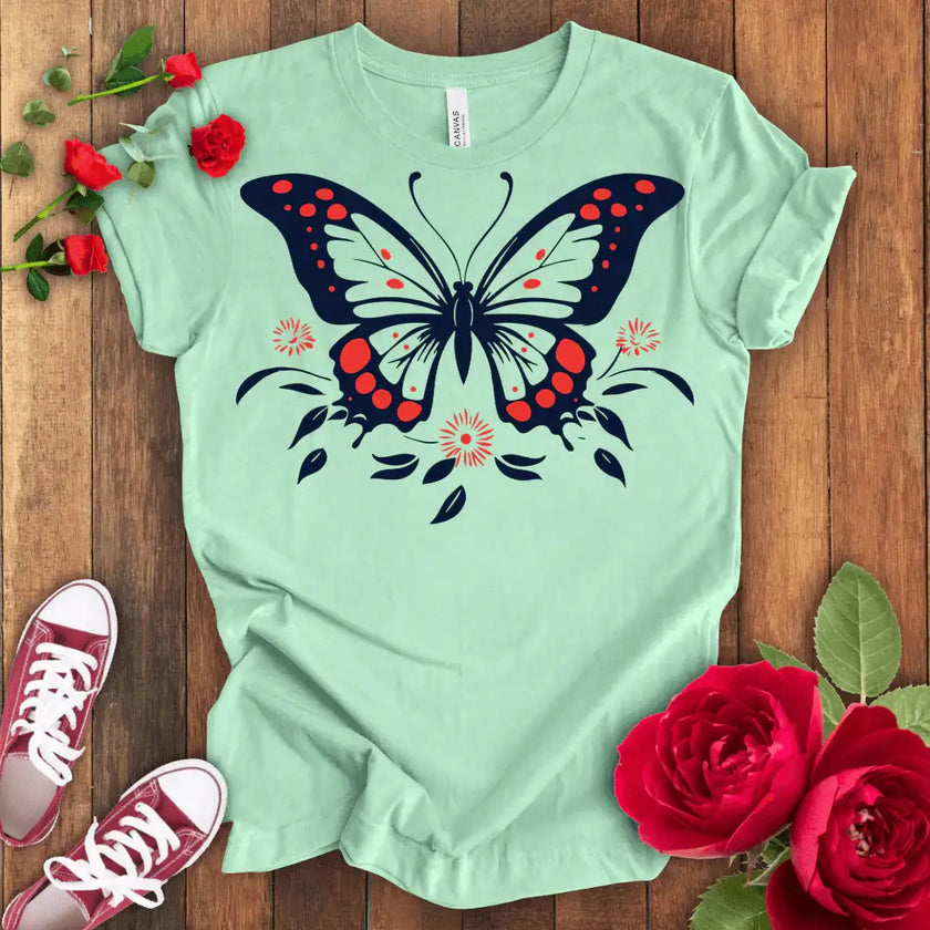 Flight of Grace Butterfly T-shirt - STYLISHOUR