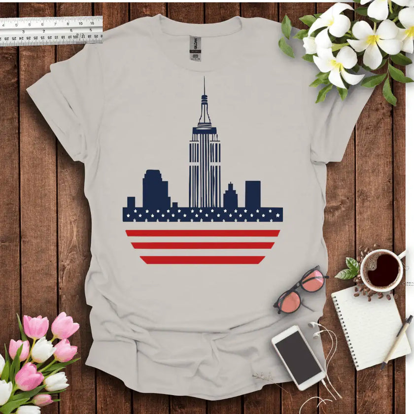 New-York Empire Building Unisex T-Shirt - STYLISHOUR