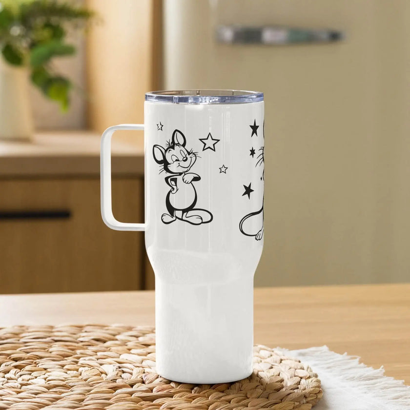Travel mug with a handle - STYLISHOUR