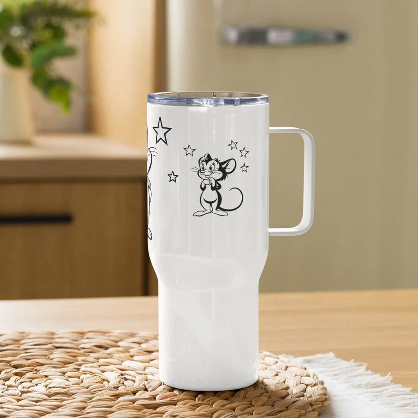 Travel mug with a handle - STYLISHOUR