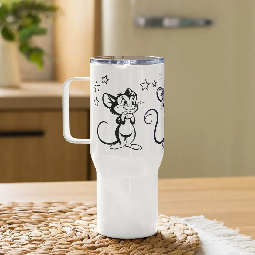 Travel mug with a handle - STYLISHOUR
