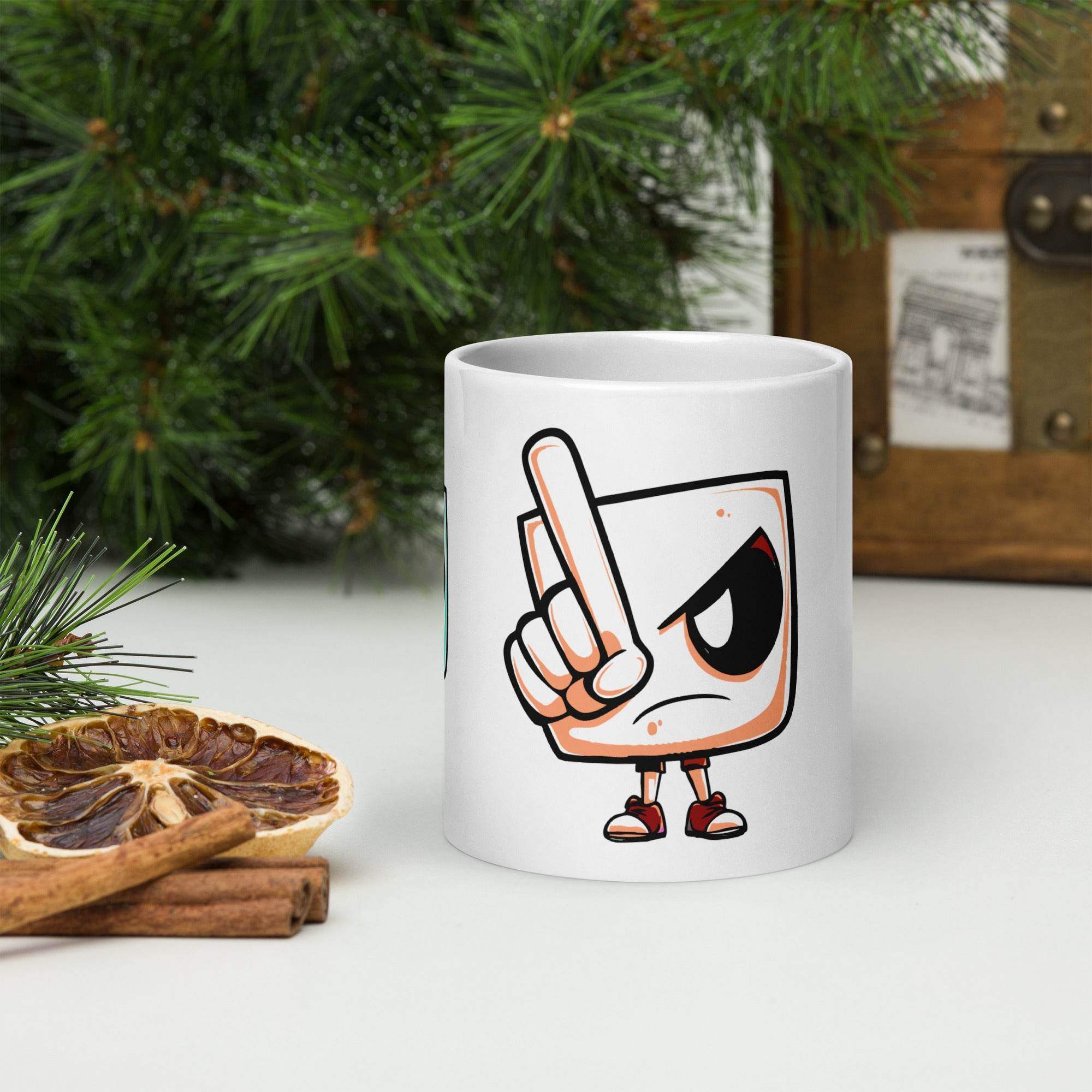 White glossy mug - STYLISHOUR