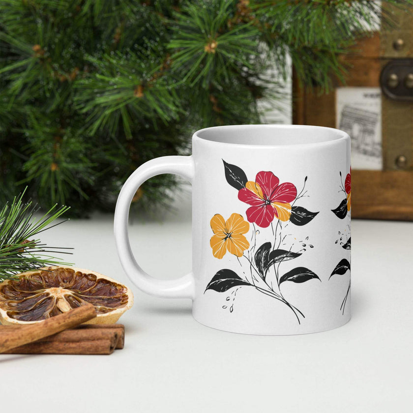 White glossy mug - STYLISHOUR