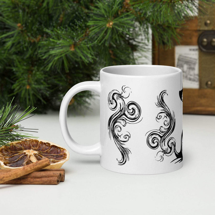 White glossy mug - STYLISHOUR