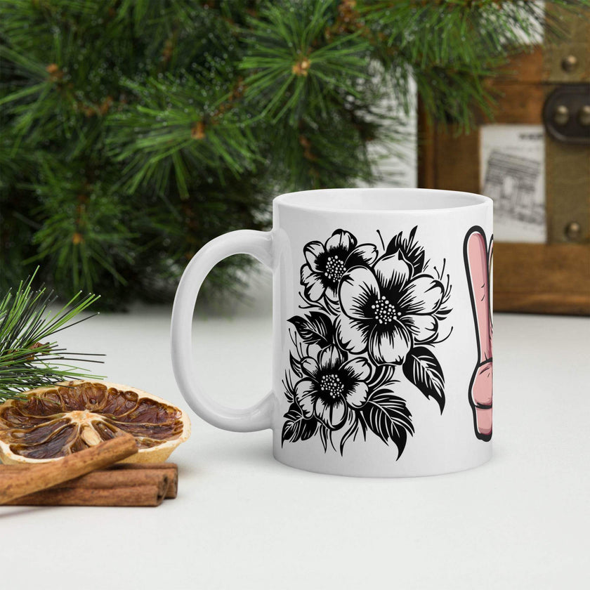 White glossy mug - STYLISHOUR