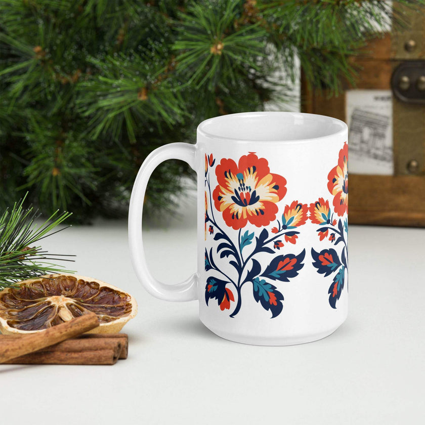 White glossy mug - STYLISHOUR