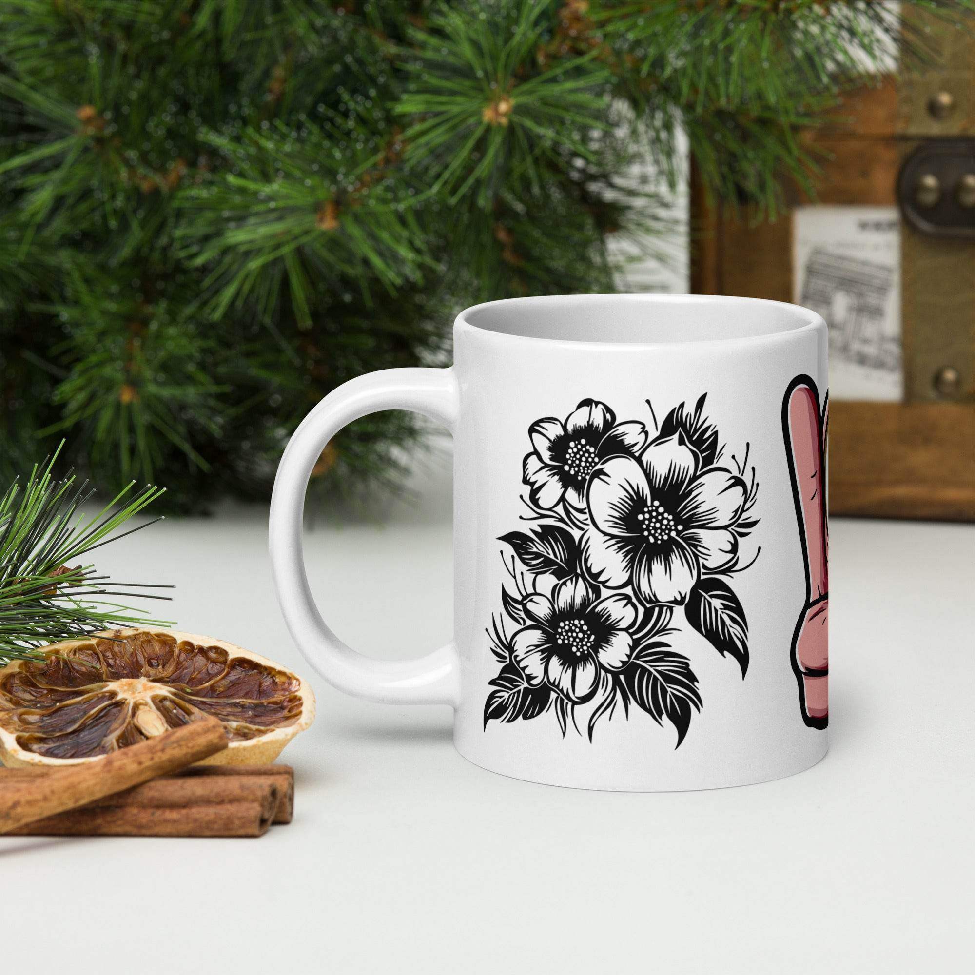 White glossy mug - STYLISHOUR