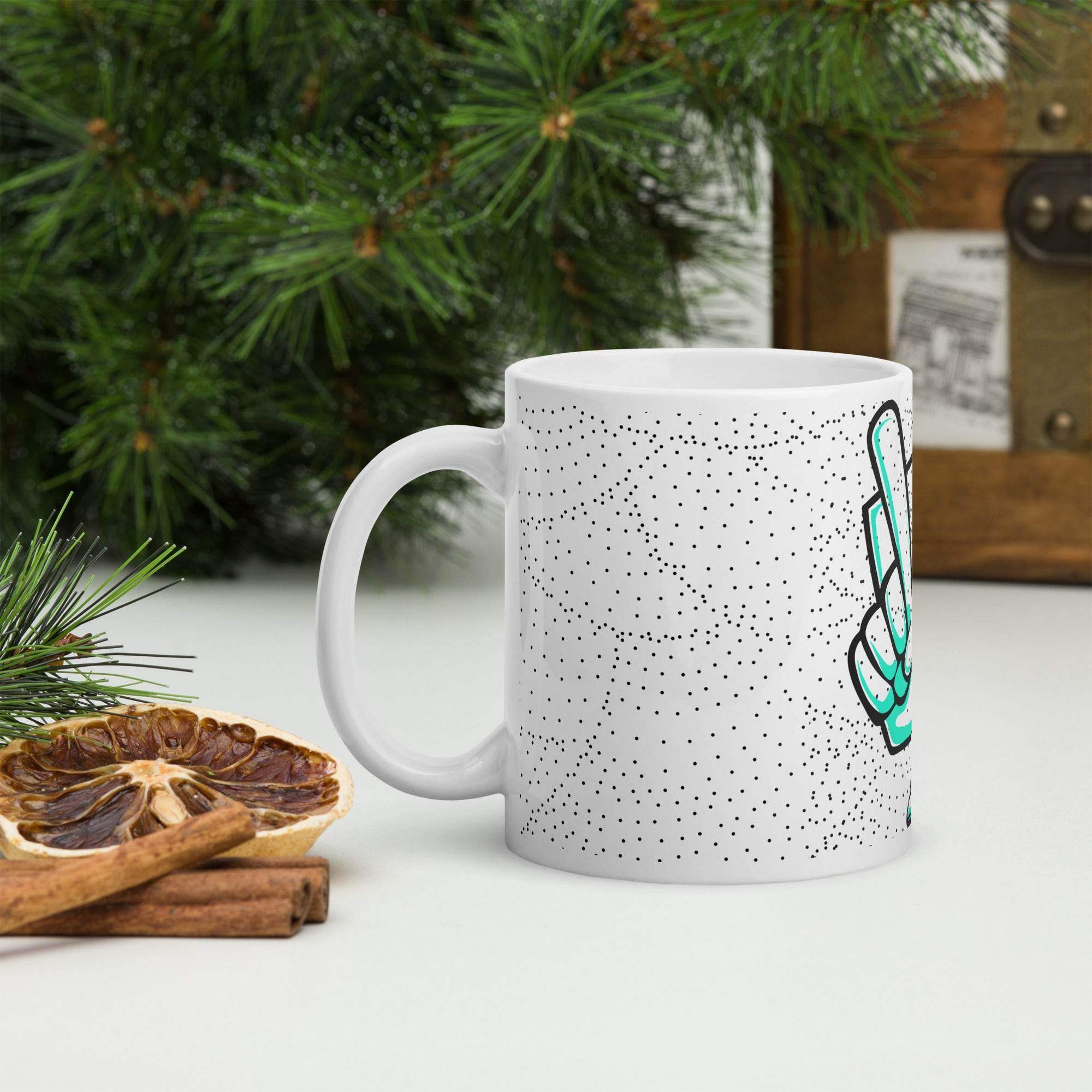 White glossy mug - STYLISHOUR