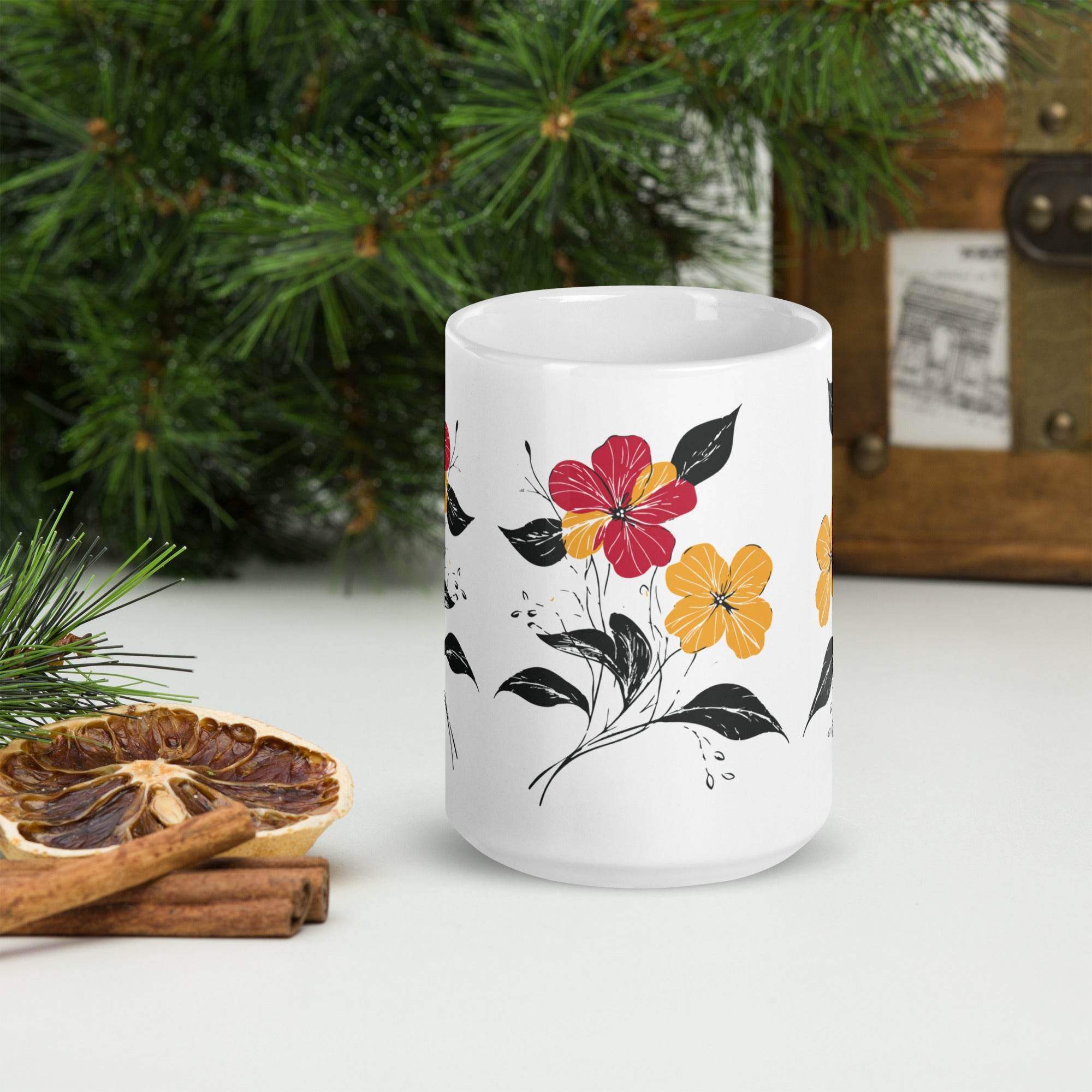 White glossy mug - STYLISHOUR