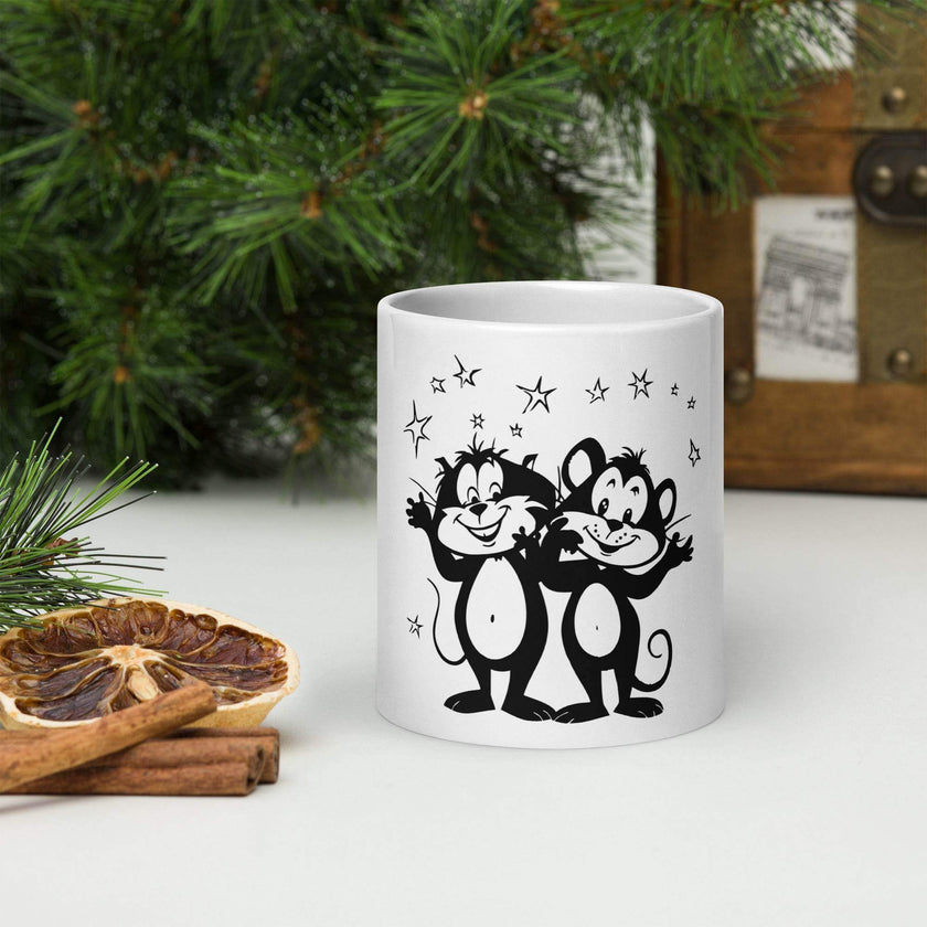 White glossy mug - STYLISHOUR