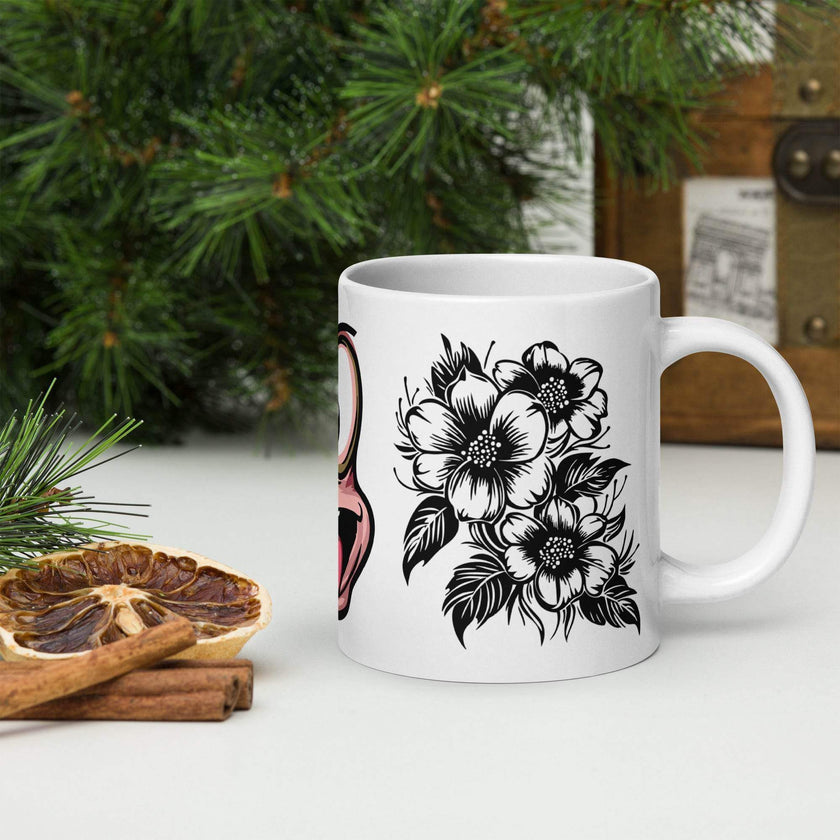 White glossy mug - STYLISHOUR