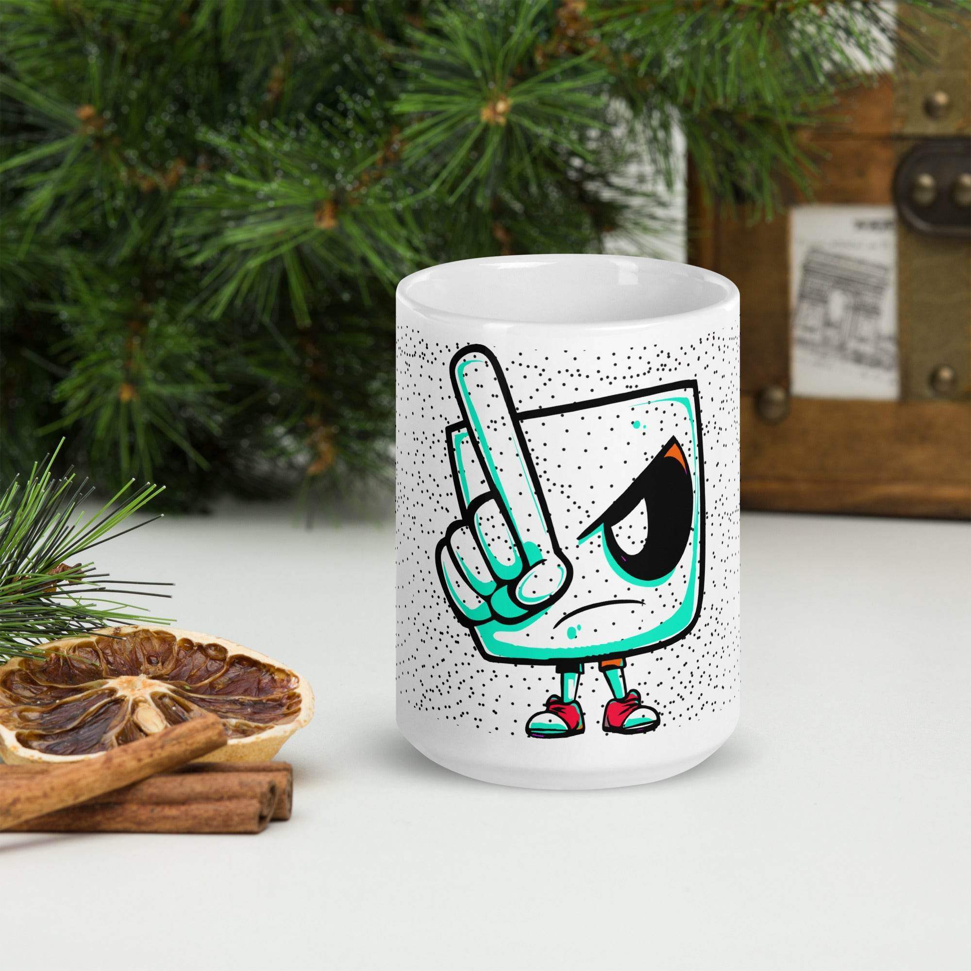 White glossy mug - STYLISHOUR