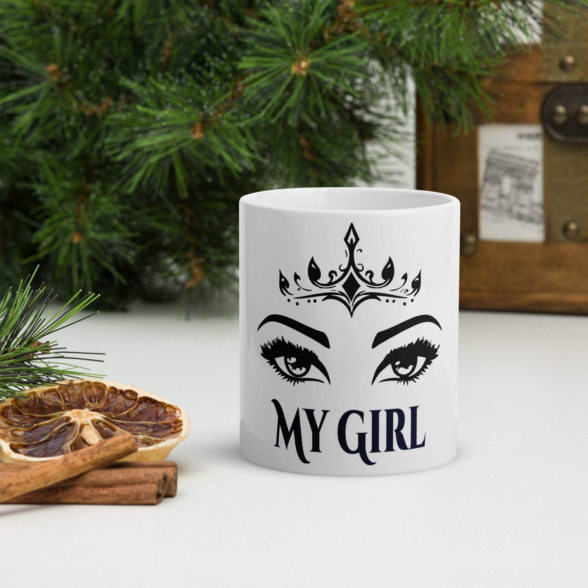 White glossy mug - STYLISHOUR