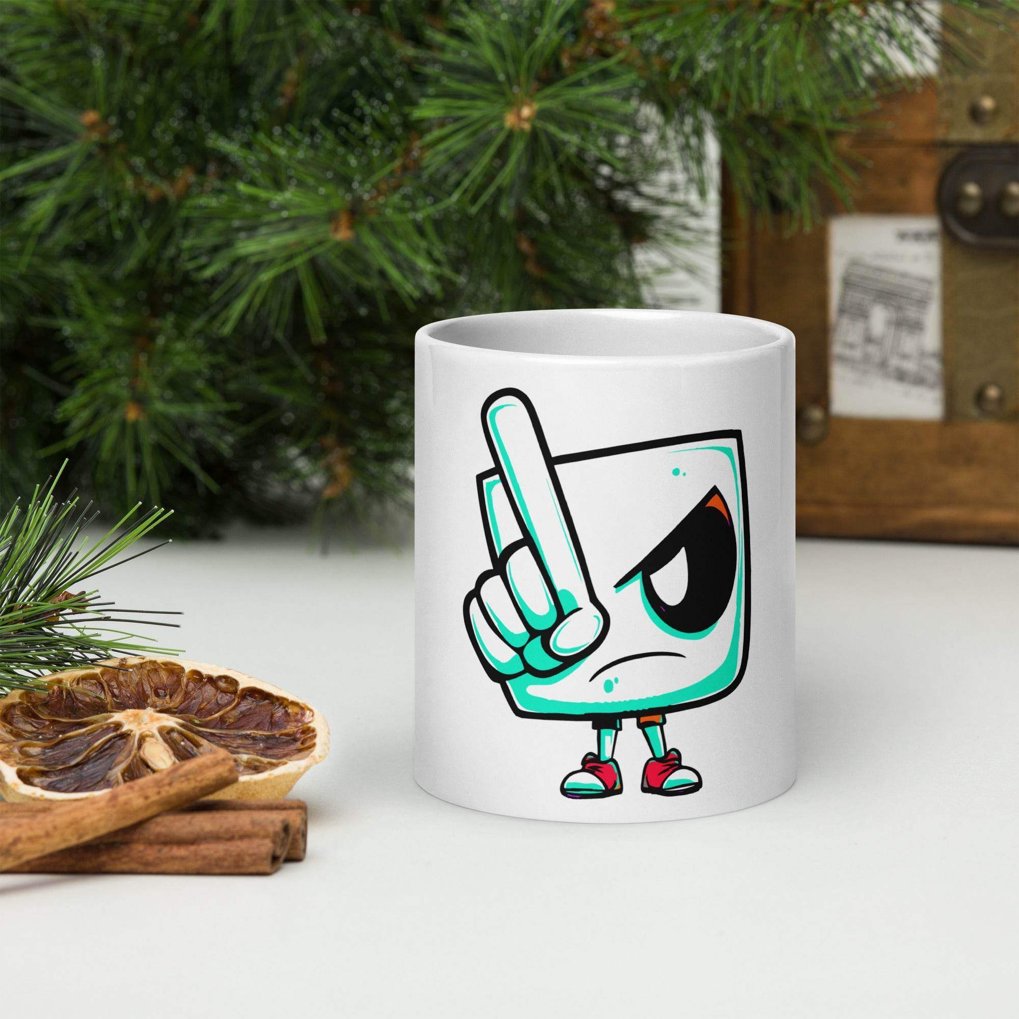 White glossy mug - STYLISHOUR