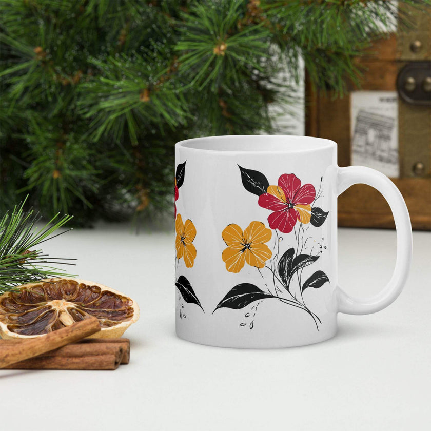 White glossy mug - STYLISHOUR