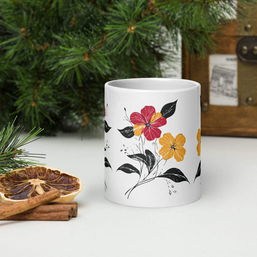 White glossy mug - STYLISHOUR