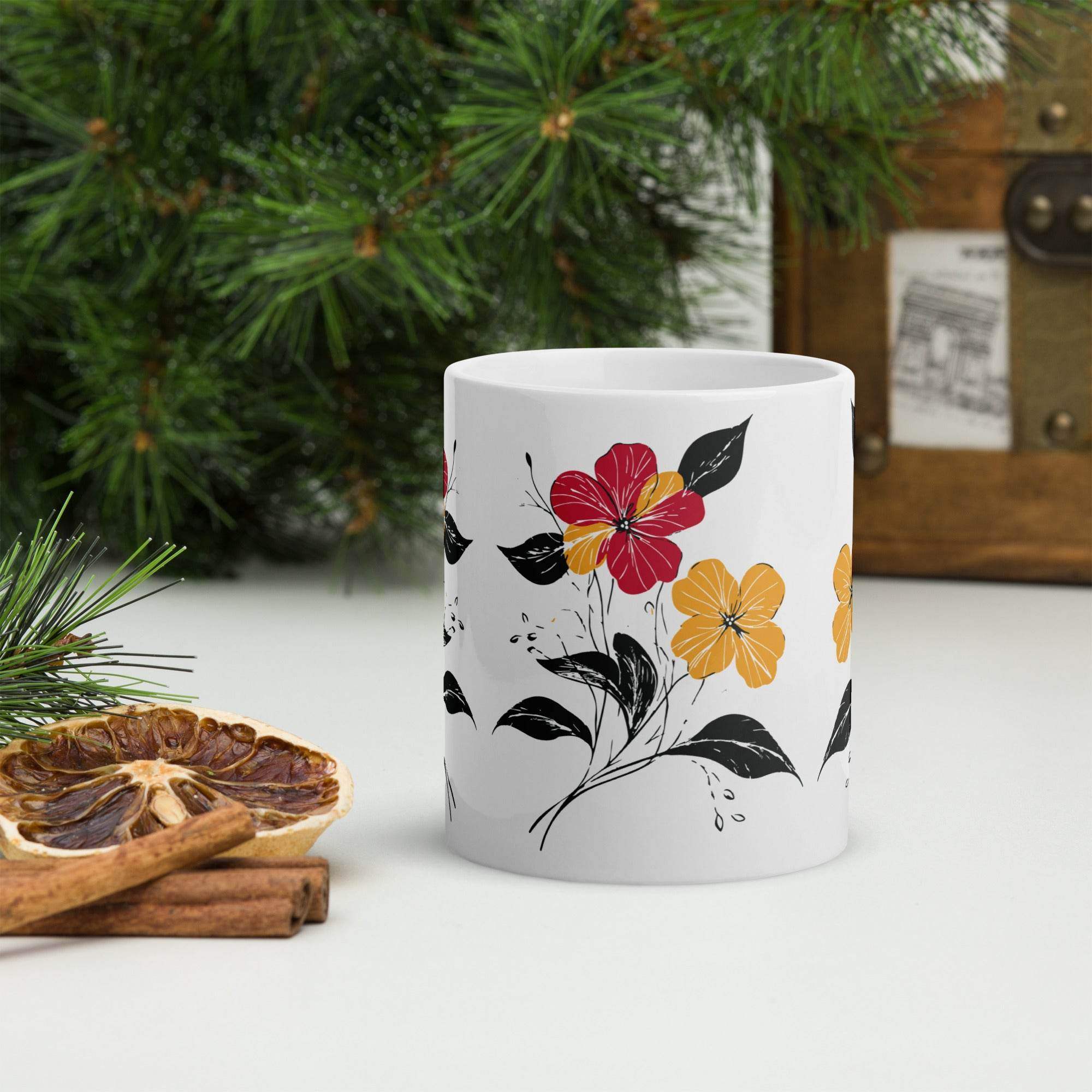White glossy mug - STYLISHOUR